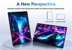AOKER monitor with detachable kickstand for adjustable viewing angles