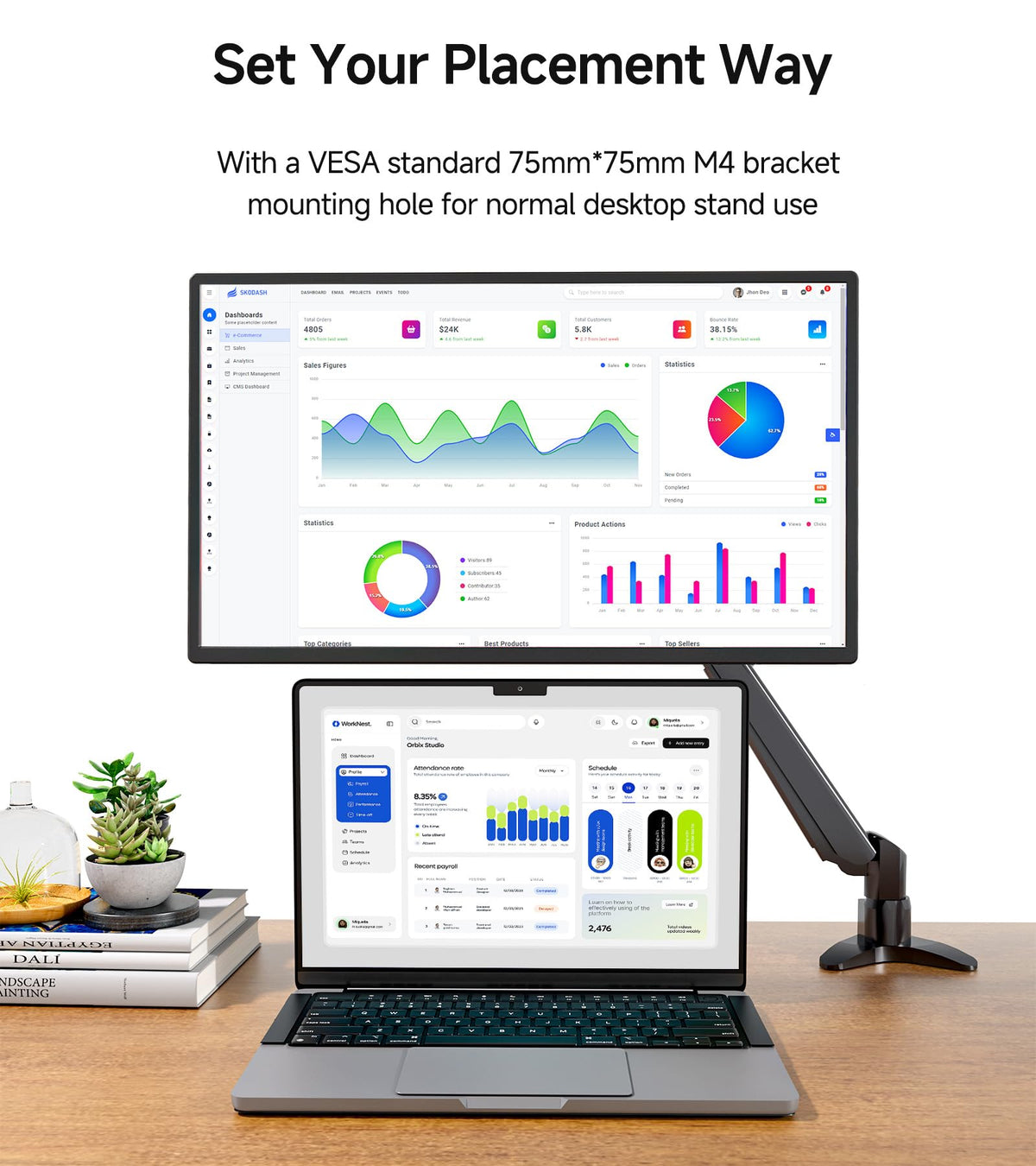 AOKER compact travel setup boosts productivity anywhere you work.