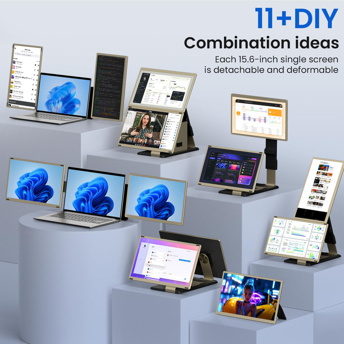 AOKER triple extender on a clutter-free desk workspace for productivity.