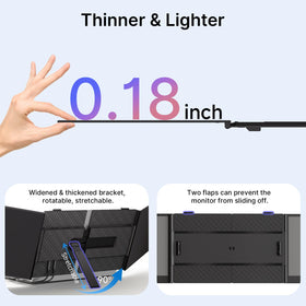 AOKER Triple Laptop Screen Extender lightweight design for portable productivity