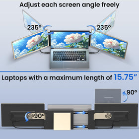 AOKER extender with 180-degree rotatable screens for flexible layouts.