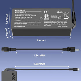 AOKNZEVM 100W USB-C charger compact size ideal for travel