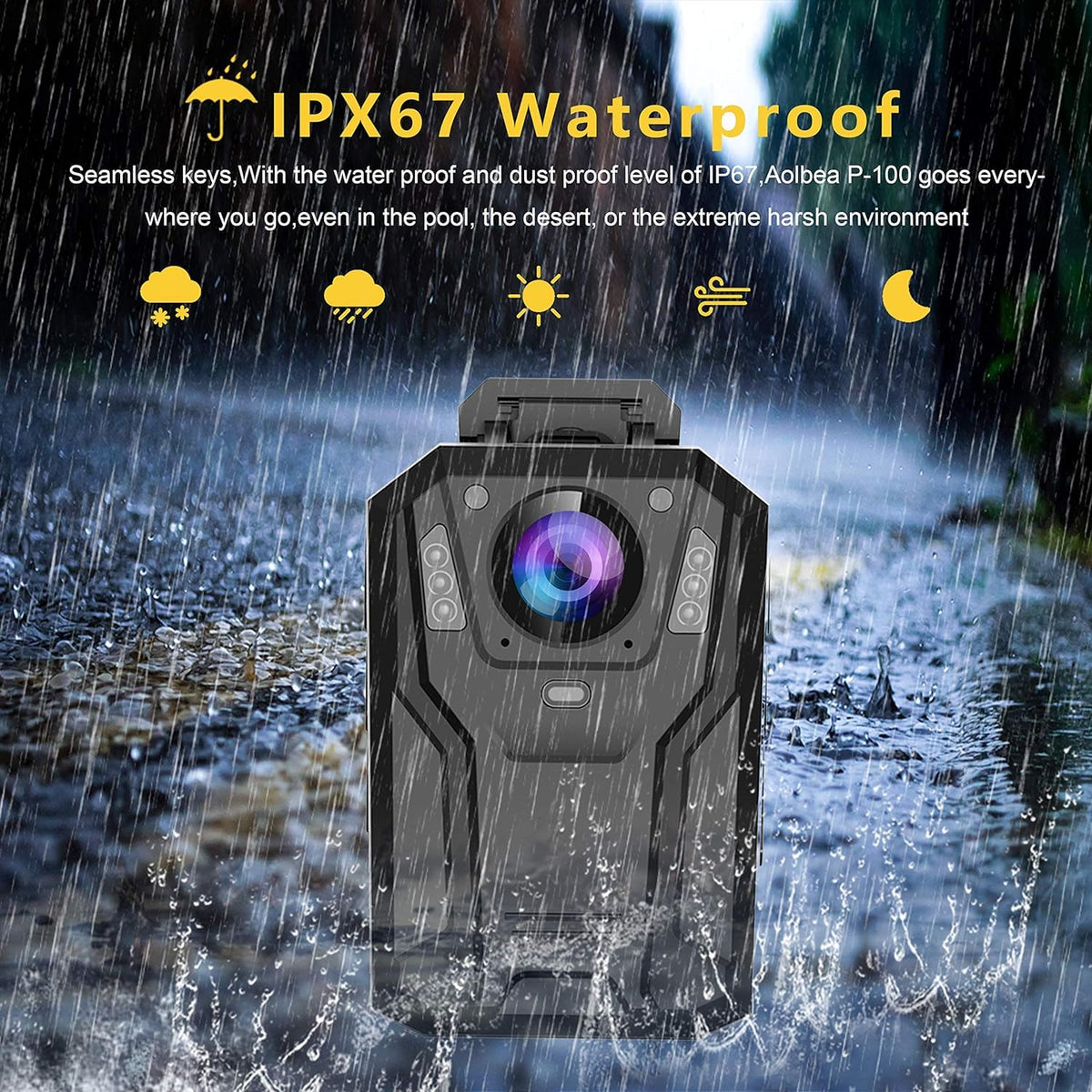 Aolbea P100 rugged design is waterproof and shockproof