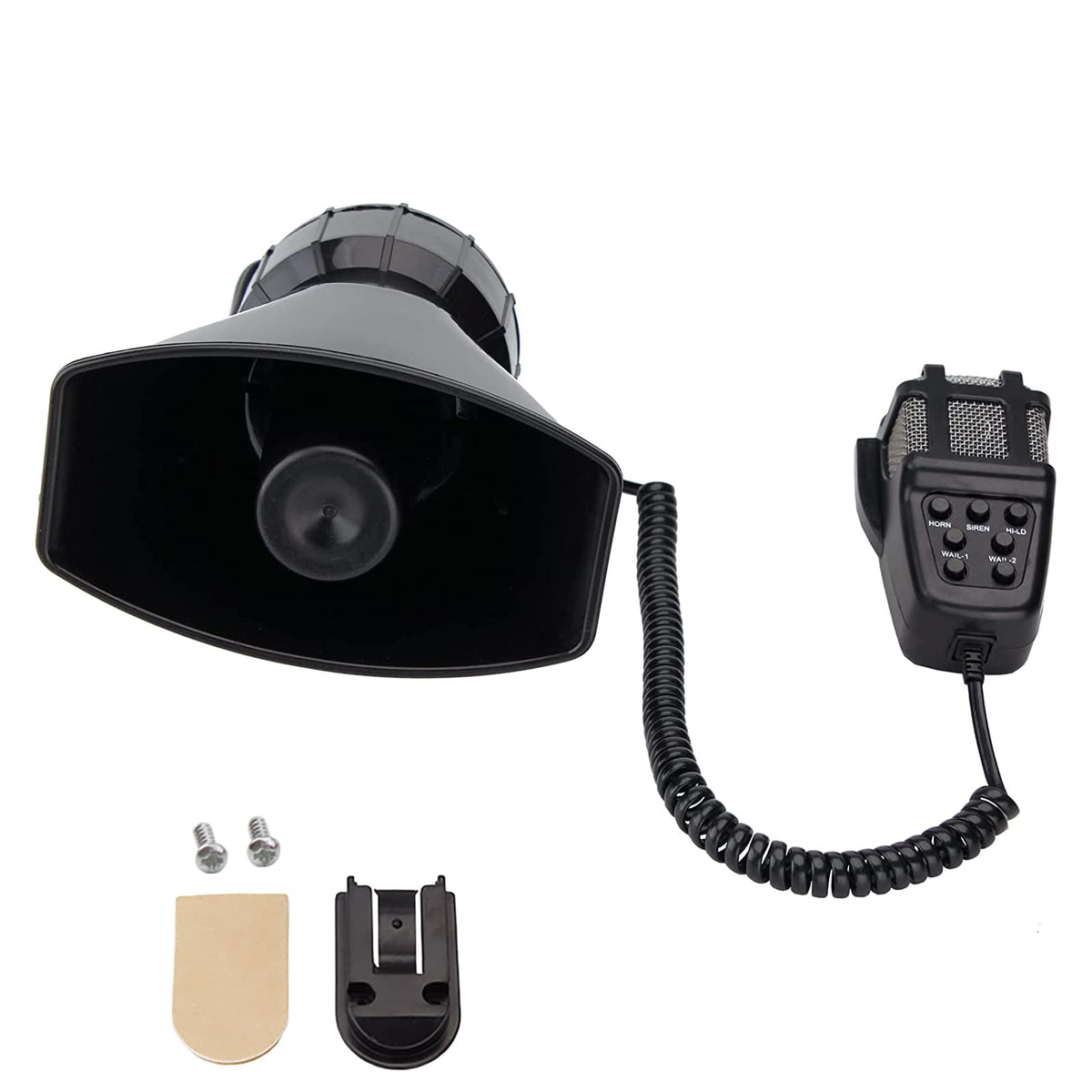 Aolihan siren microphone and speaker setup for clear voice commands.