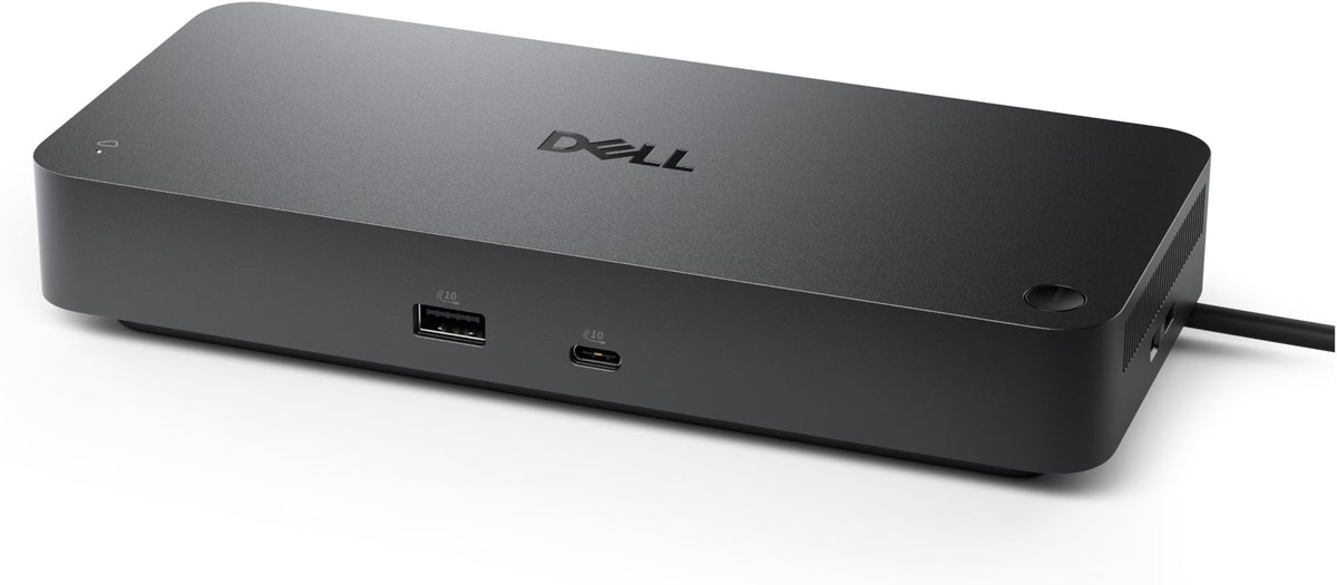 AOM Dell Pro Dock bundle includes ZoomSpeed cables and microfiber cloth.