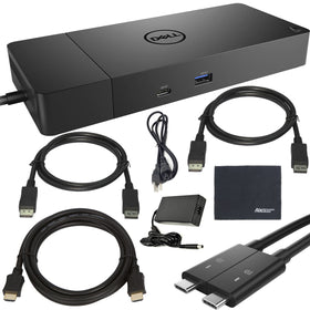 AOM Dell WD19DCS dock front view showing quick-connect ports for productivity