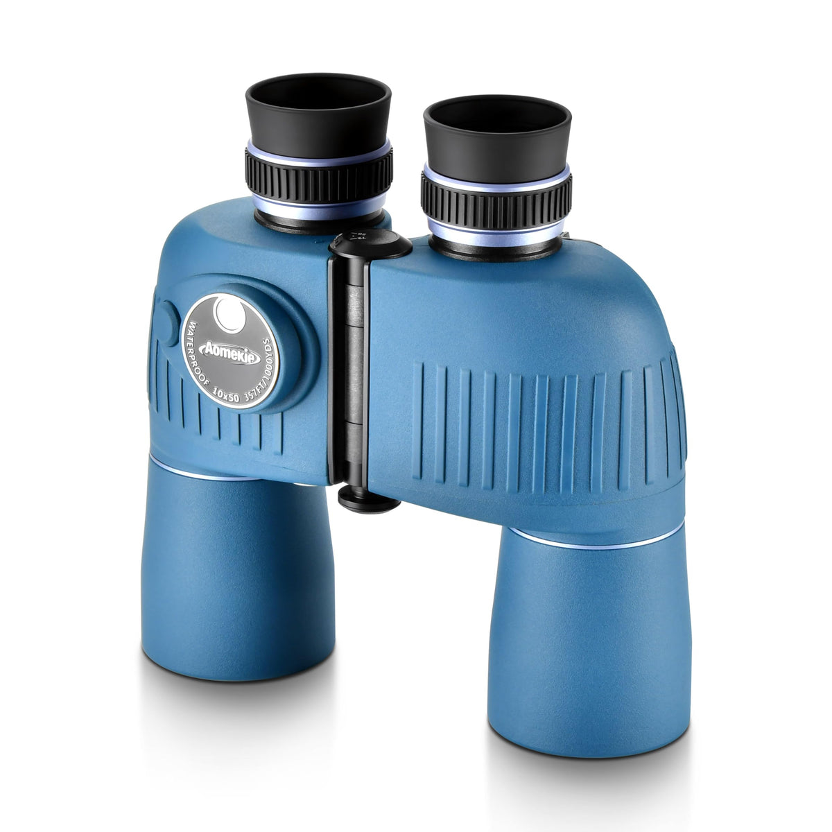 AOMEKIE 10x50 binoculars front view for bright daytime viewing.