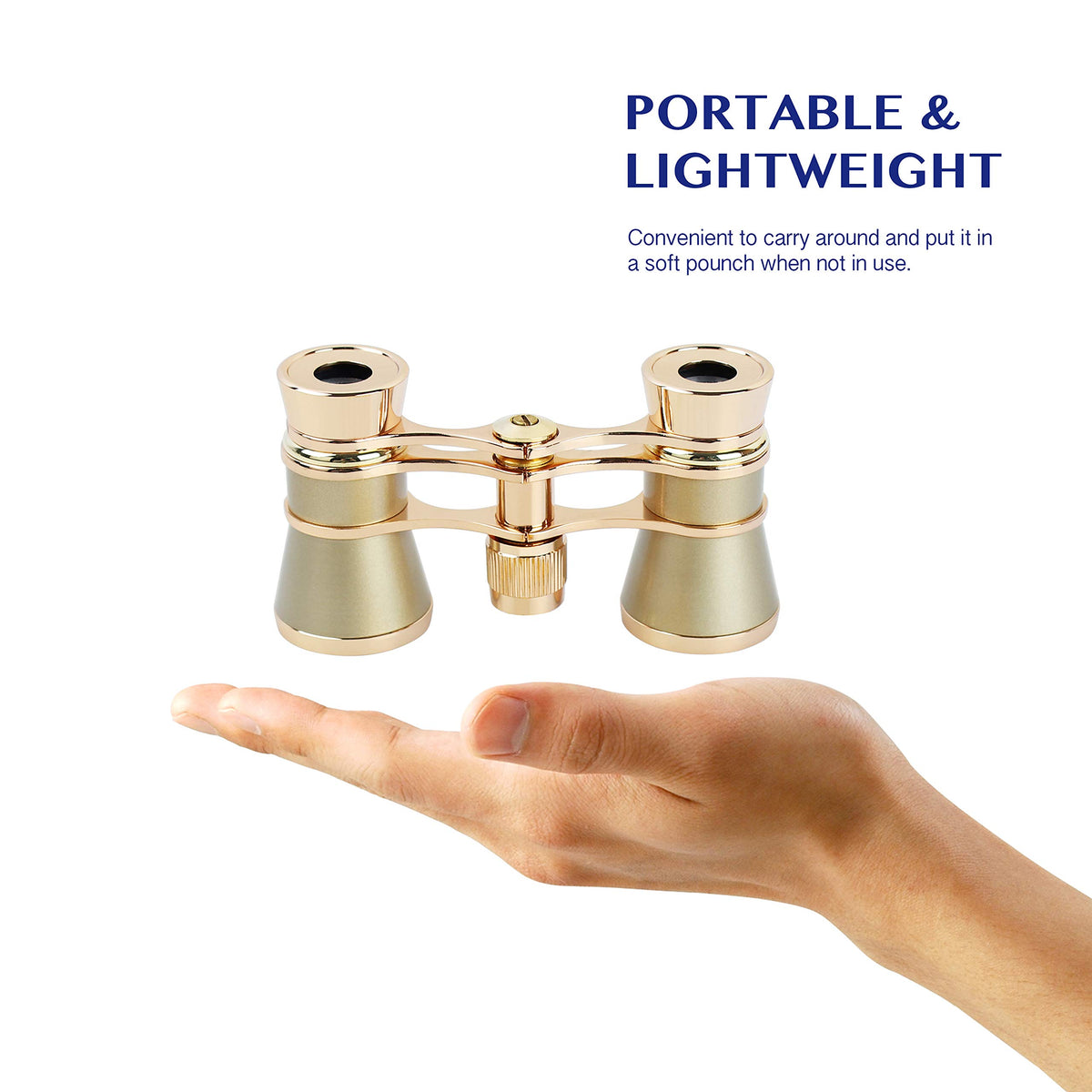 AOMEKIE 3x25 binocular view for close stage details
