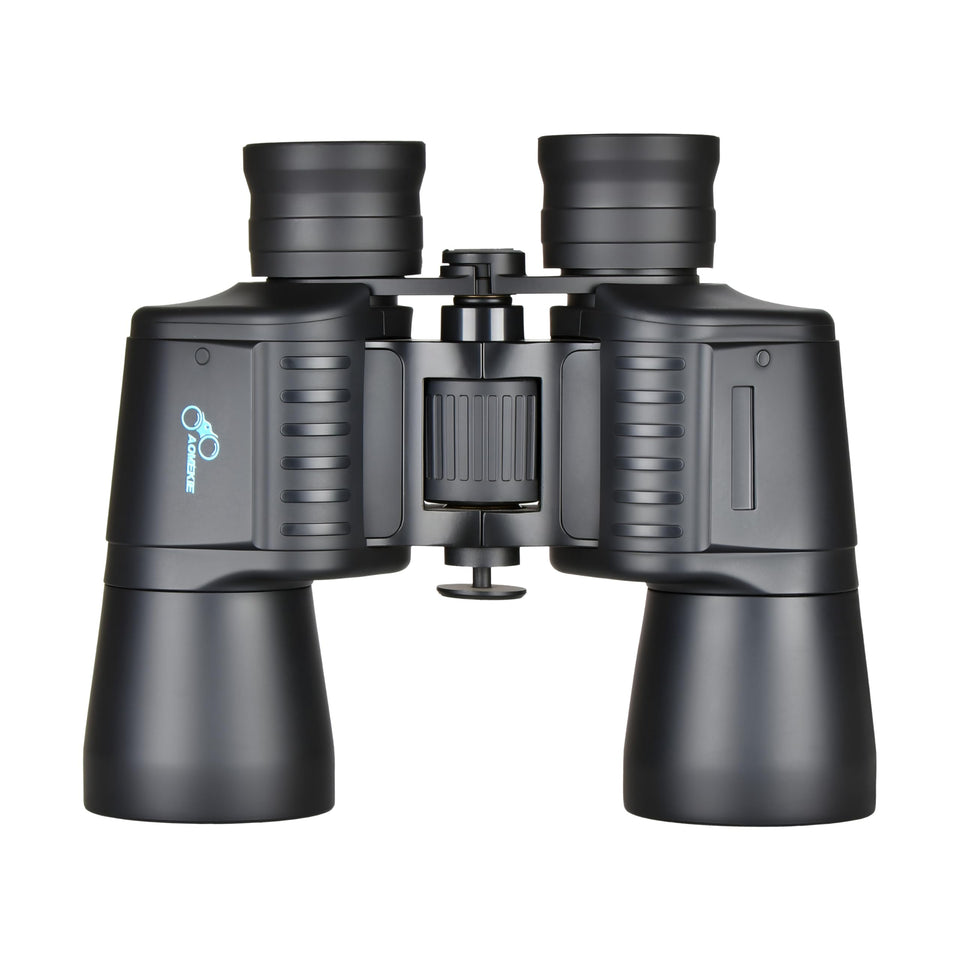 AOMEKIE binoculars front view for crisp outdoor viewing and quick target spotting.