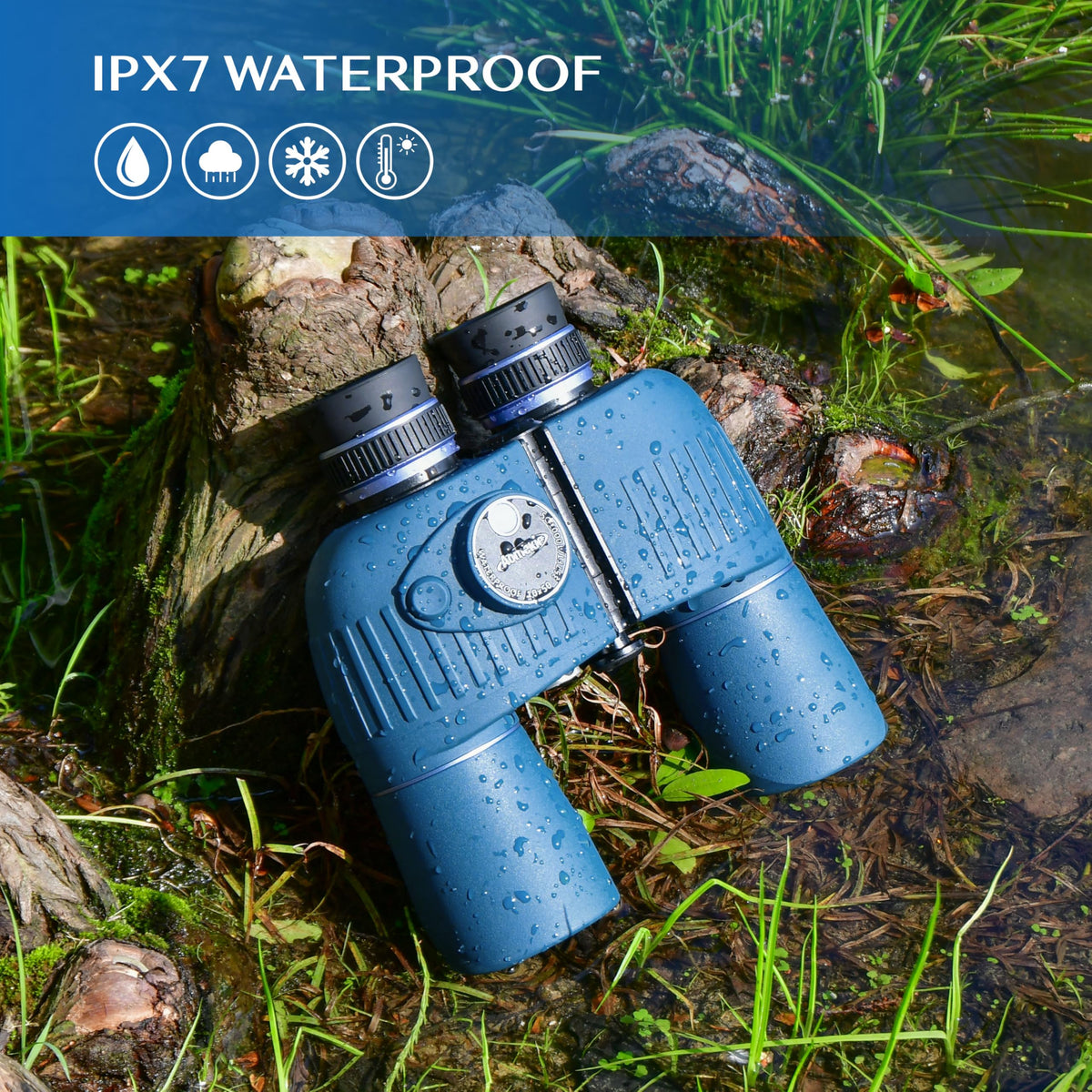 AOMEKIE waterproof floating binoculars ideal for marine use.
