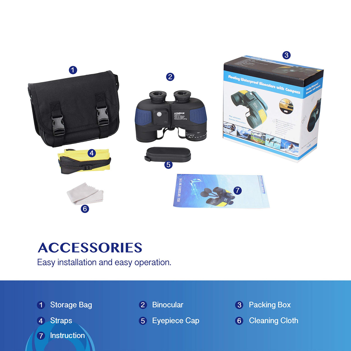 AOMEKIE rubber armored body offers durable, comfortable grip.