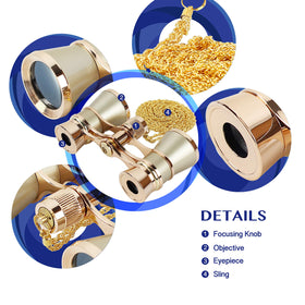 AOMEKIE compact gold-finish design fits in hand