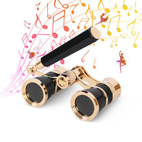 AOMEKIE front view compact opera glasses showing elegant design and easy carrying