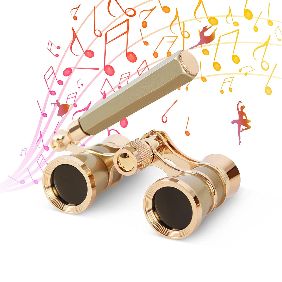 AOMEKIE front view showing gold finish and compact design, stylish and portable