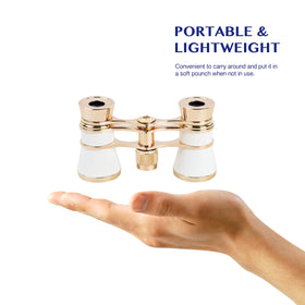 AOMEKIE Opera Glasses with chain for hands-free concert use