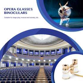 AOMEKIE Opera Glasses gift-ready white design for celebrations