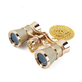 AOMEKIE opera glasses gold-design for stylish theater viewing