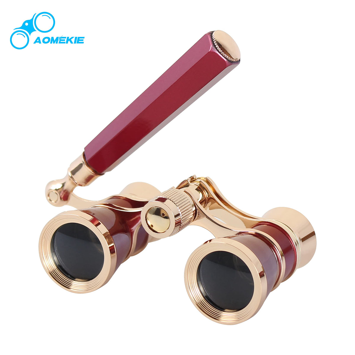 AOMEKIE opera glasses on theater seat conveying convenience and portability