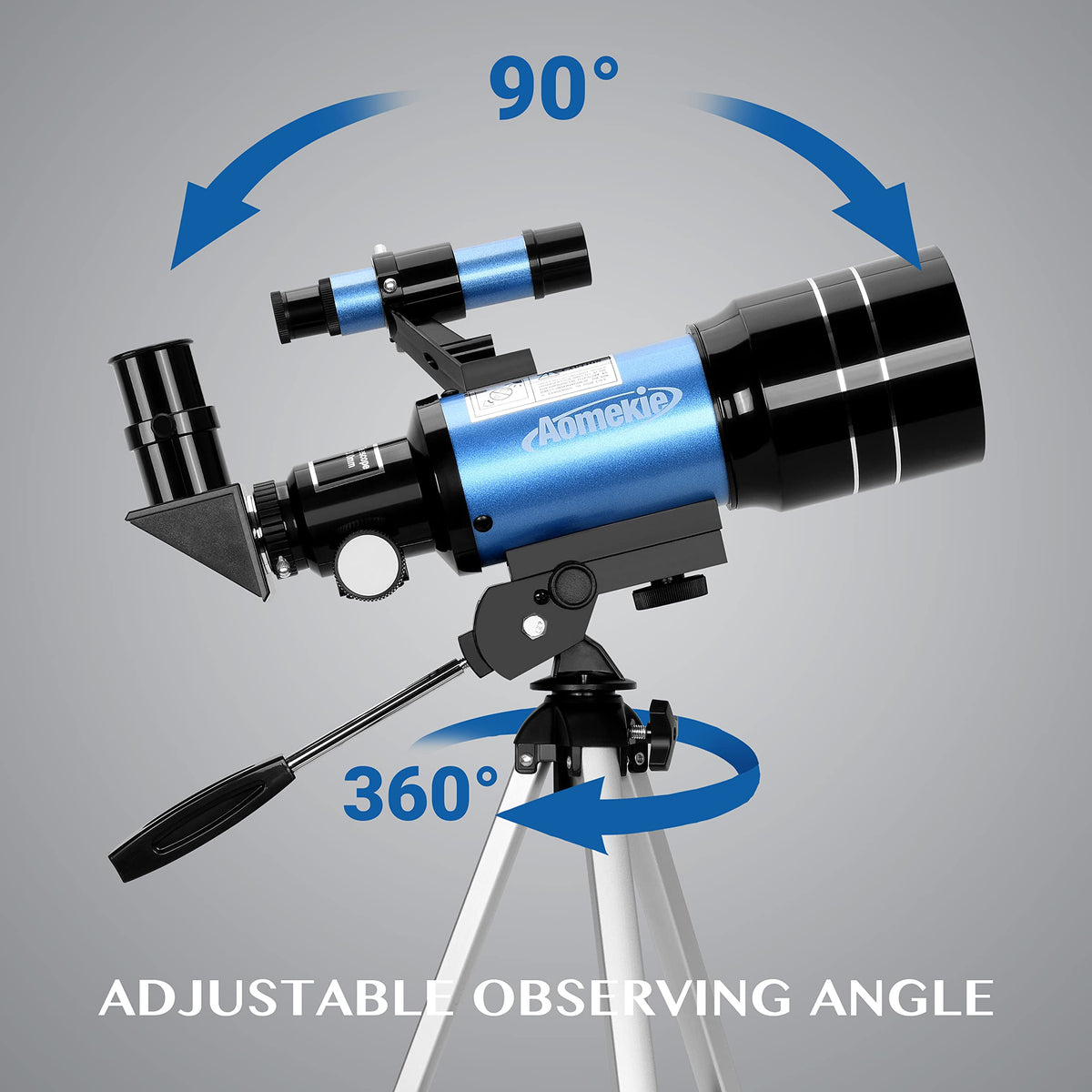 AOMEKIE smartphone adapter in use attaching a phone to capture lunar photos easily