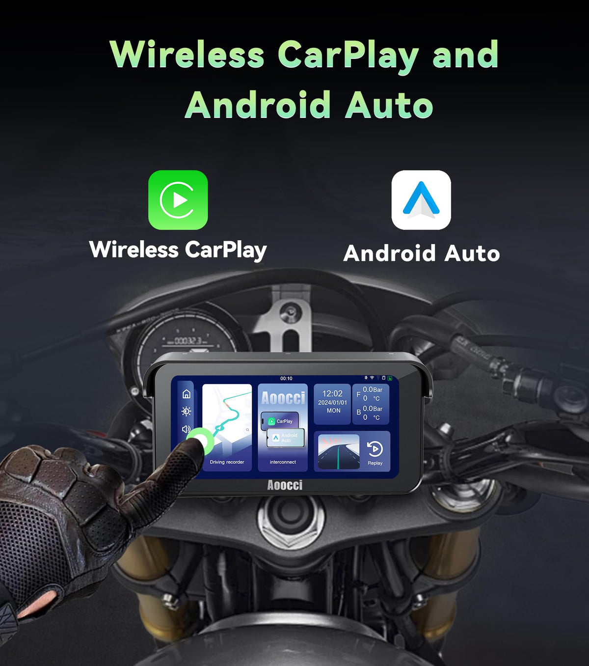 Aoocci C6 PRO built-in GPS navigation and route tracking