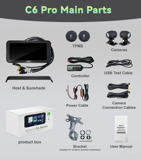 Aoocci C6 PRO easy install on handlebars with secure mounting