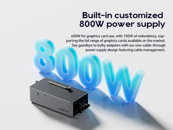 AOOSTAR AG01 compatibility with NVIDIA and AMD GPUs for flexible upgrades