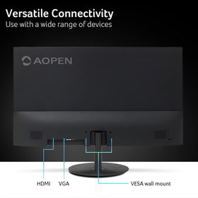 AOPEN 22SA2Q tilt range for ergonomic viewing from -5° to 15°