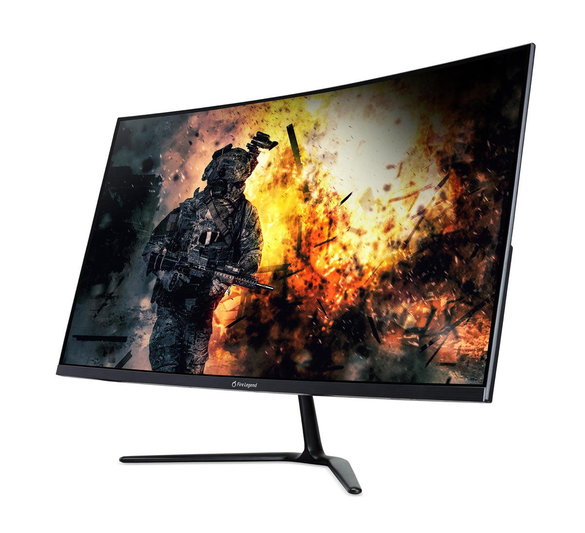 AOPEN 31.5-inch curved monitor wide color and strong viewing angles