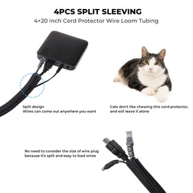 AORUICN pet-proof sleeve extends cable life and safety.