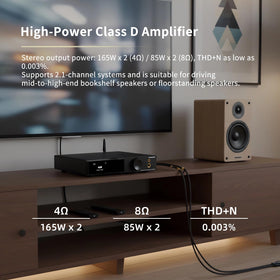 AOSHIDA AO300 PRO coax input ready for digital source integration