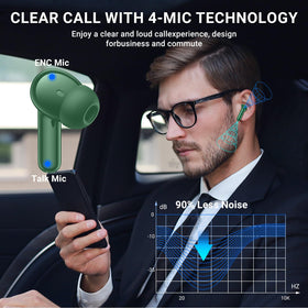 Ergonomic fit with multiple ear tips for secure, comfortable wear.