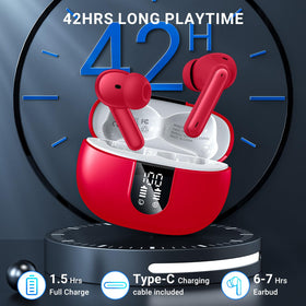 Aoslen earbuds featuring touch controls for music and calls.