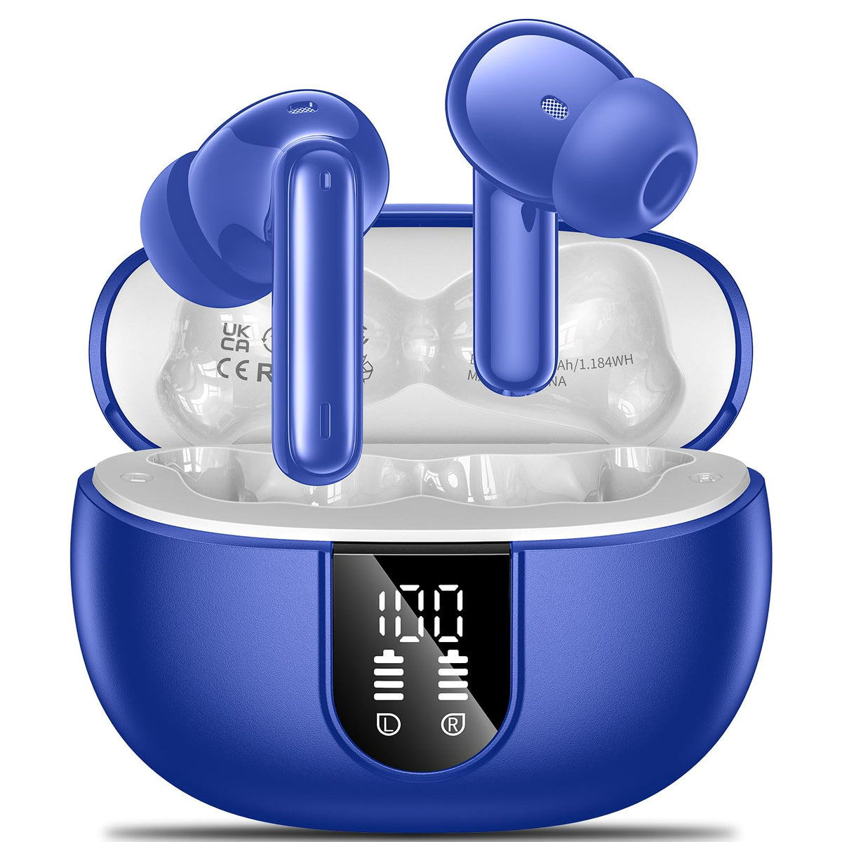 Aoslen wireless earbuds with LED power display for easy battery checks