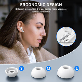 Aoslen charging case extends playback up to 42 hours.