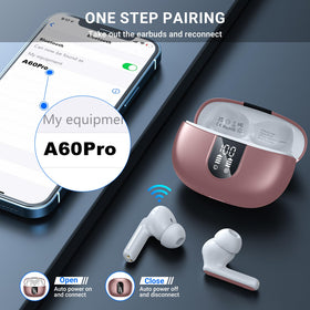 Aoslen earbuds auto-pairing with intuitive touch controls for quick use