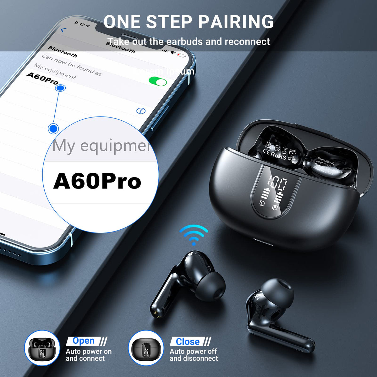 Aoslen auto-pairing and touch controls for effortless use
