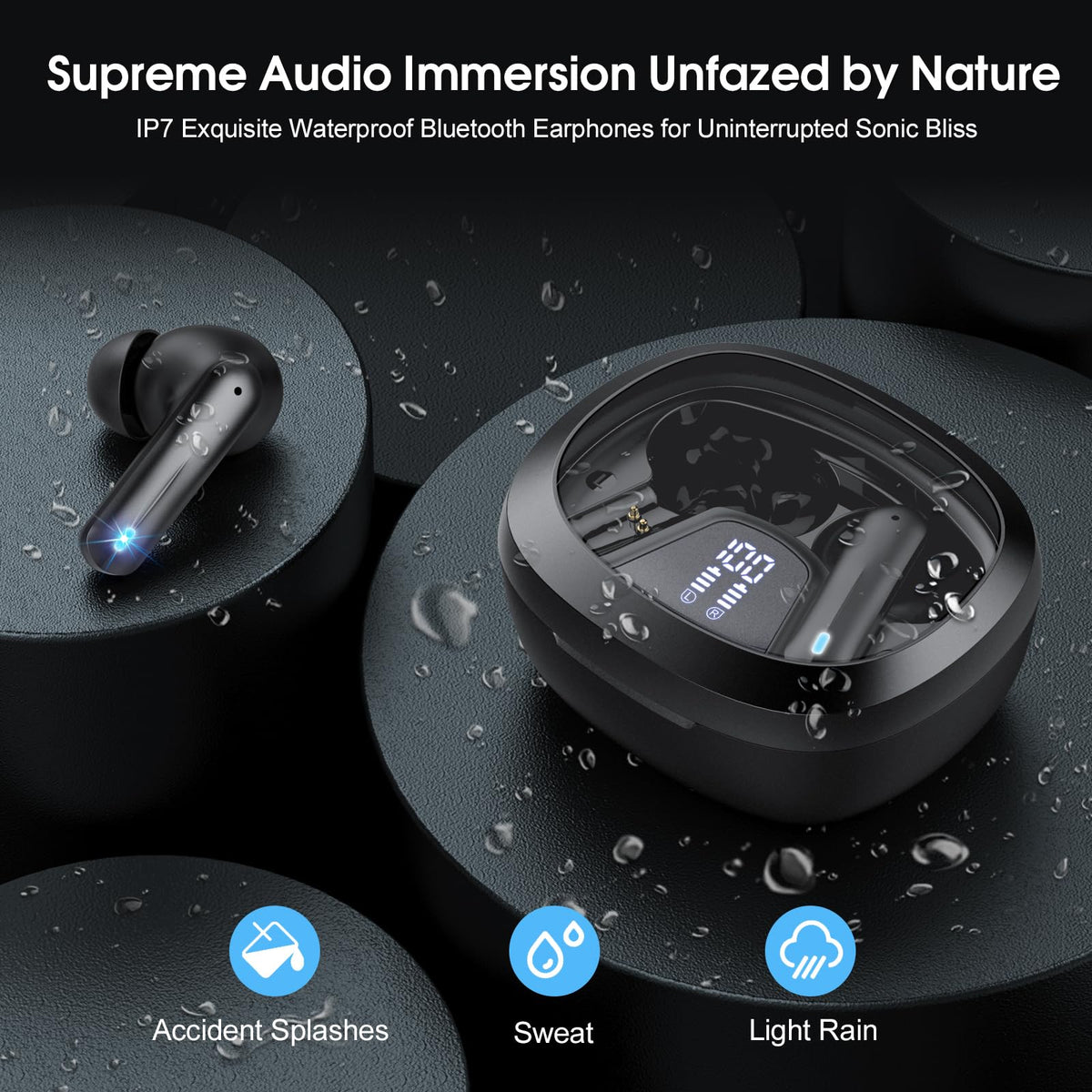 AOSRAU Bluetooth 5.4 connection enables fast pairing and stable streaming.