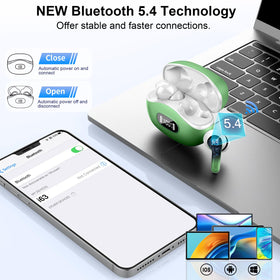 AOSRAU charging case with dual LED display for battery awareness.