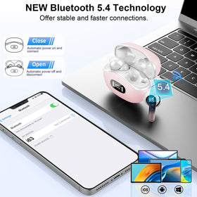 AOSRAU earbuds with 4 ENC mics enable clear calls in noisy environments.