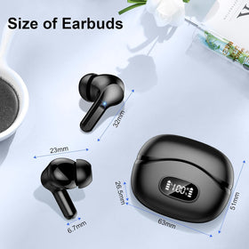 AOSRAU earbuds Bluetooth 5.4 connection stays stable up to 15 meters.