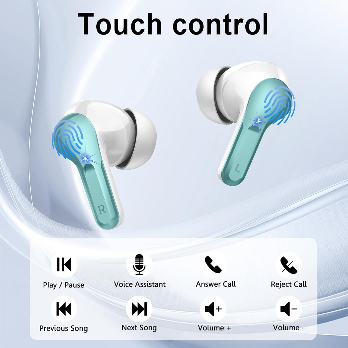 AOSRAU Bluetooth 5.4 chip ensures fast pairing and stable connection up to 15 meters.