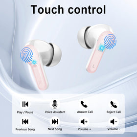 AOSRAU ergonomic-fit earbuds stay secure during workouts.