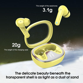 AOSRAU ergonomic lightweight earbuds fit comfortably for extended wear.