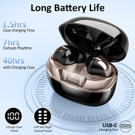 AOSRAU earbuds with noise isolation for clearer calls