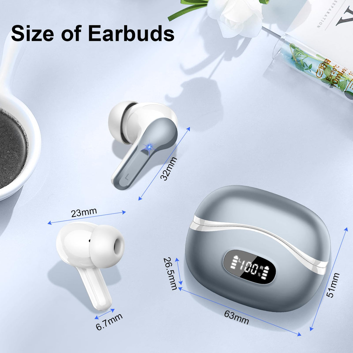 AOSRAU USB-C fast charging keeps you listening with minimal downtime.