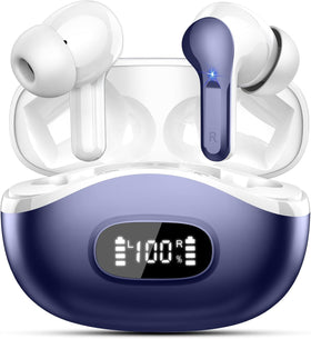 AOSRAU earbuds with LED display show battery levels for quick charging