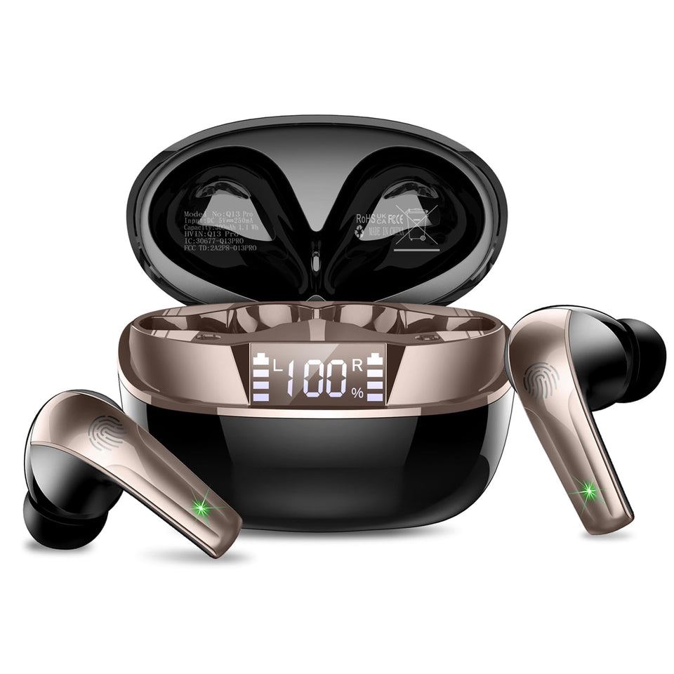 AOSRAU wireless earbuds pairing with quick Bluetooth 5.4 connection