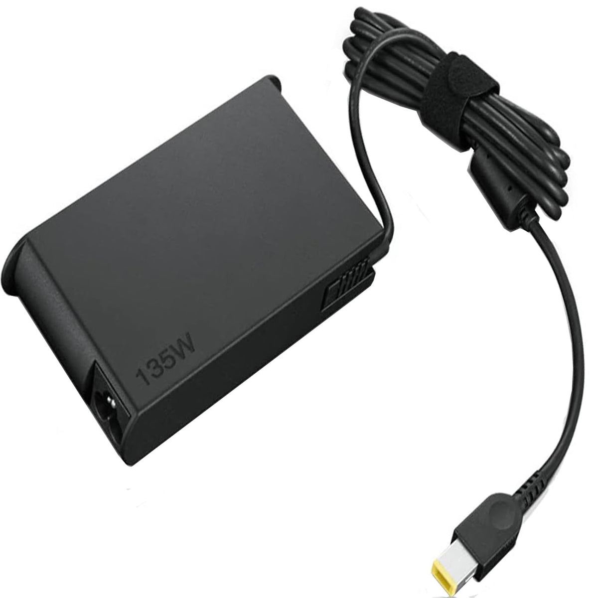aotisn closeup of DC plug compatible with Lenovo laptops for secure connection