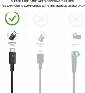 Aotisn Dell Latitude 2-in-1 compatibility detail highlights versatile charging across models