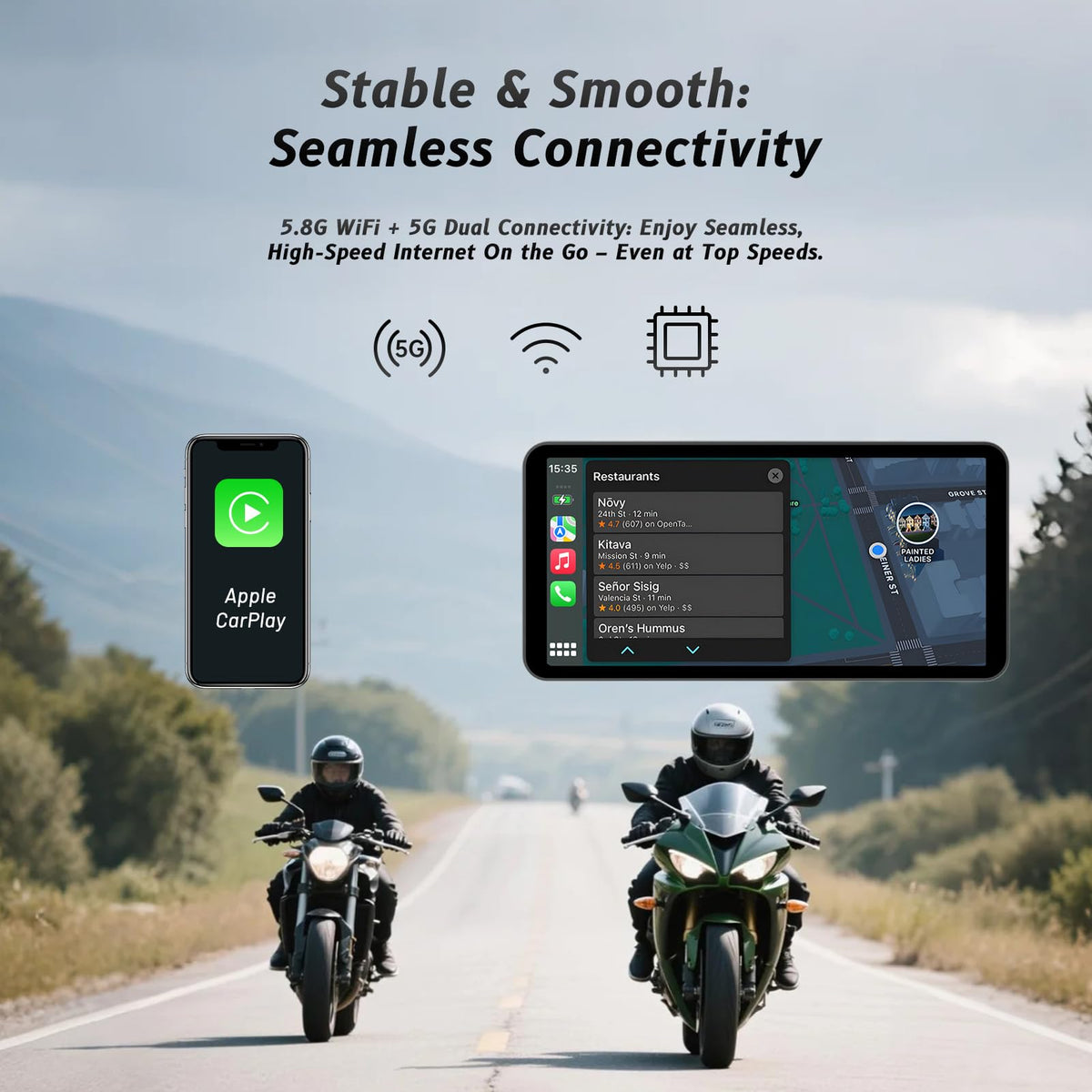AotuLink Bluetooth voice assistant for hands-free calls and commands.
